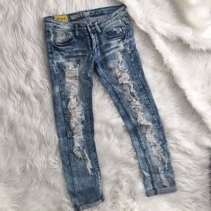 Destroyed Denim Jeans